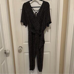 Torrid Black Glitter Jumpsuit